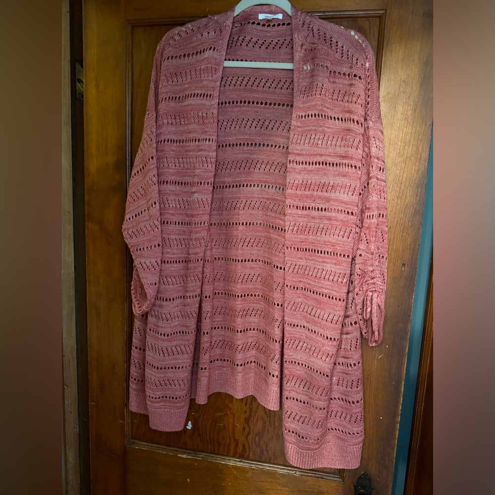 Maurices Light Red Cardigan